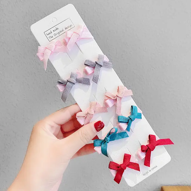 Baby Bow Childrens Bangs Headdress Broken Hair Clip Princess Hair Ornament A12 - Shop at LoveMi