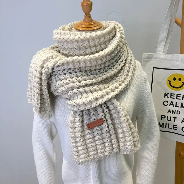 Wool Scarf Women Autumn And Winter - Beige