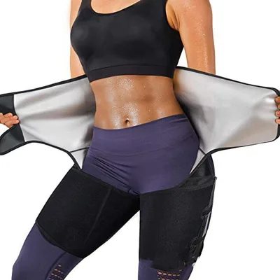 Running Sweaty One piece Body Shaping Belt Women Three In One Painted Silver - Shop at LoveMi