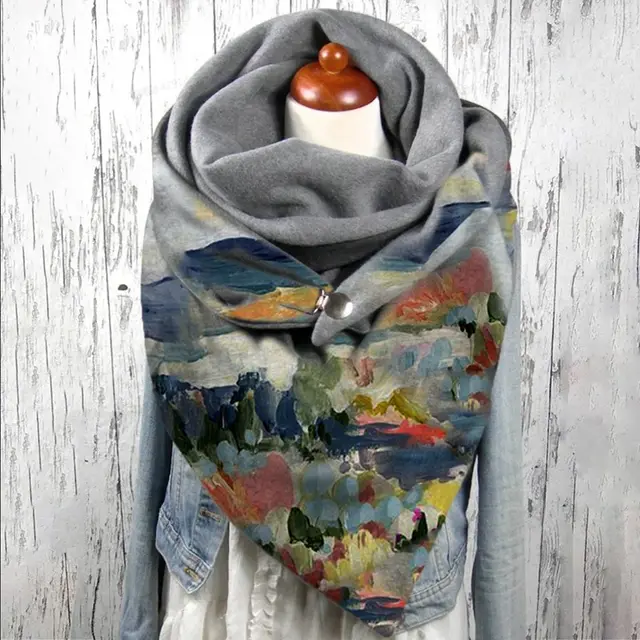 Cotton Malaysia Thermal Button Headband Scarf - Shop at LoveMi