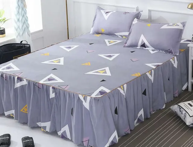 Bed Skirt Pillowcase 3 Woolly Bedsheet Bedding Set Bedspread - Shop at LoveMi