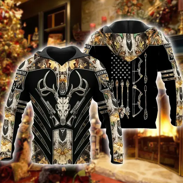 3D Digital Print Hooded Zipper Sweatshirt - Shop at LoveMi