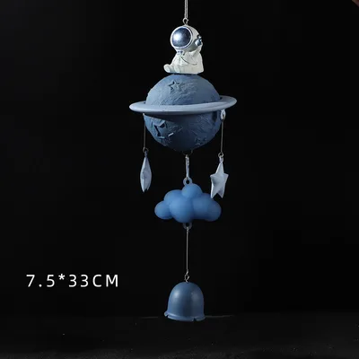 Small Ornaments Fat Galaxy Guardian Astronaut Creative Home Decoration Small Light Living Room Decorations Blue Galaxy Wind Chimes - Shop at LoveMi