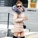 Duck Down Jacket Cotton Female Winter Women For Coat Warm - Khaki