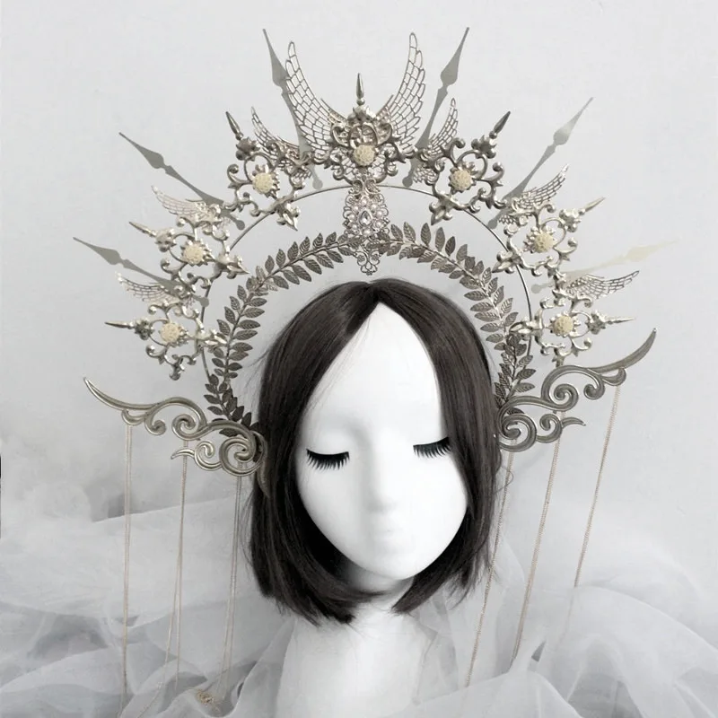 Virgin Crown Crown Material Pack Christmas Birthday Catwalk Headdress A7 - Shop at LoveMi