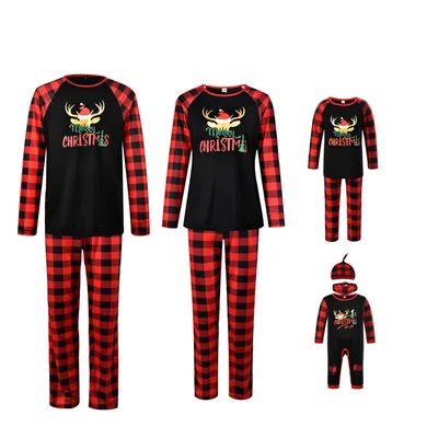 Fashion Printed Family European And American Pajamas Set Family Wear C Women S - Shop at LoveMi