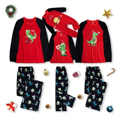 Fashion Printed Family European And American Pajamas Set Family Wear D Women Xl - Shop at LoveMi