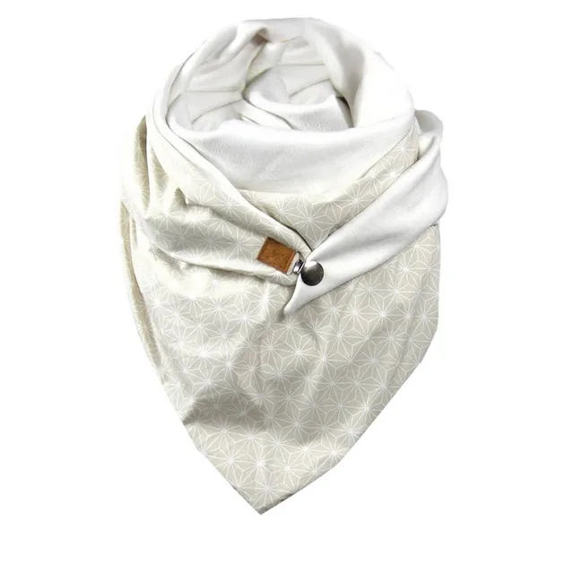 Padded Warm Shawl Printed Bib Scarf W - Shop at LoveMi