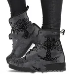 Digital Printed Autumn And Winter Women's High-top Skull Pattern Martin Boots - Fortune Tree-39