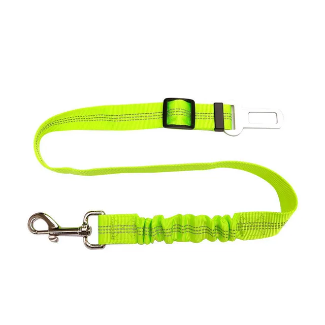 Reflective Cushioning Dog Car Seat Belt Green - Shop at LoveMi