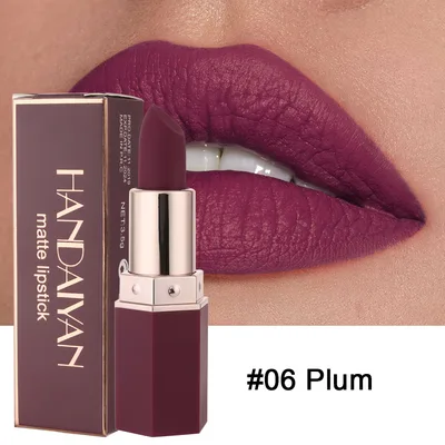 6Color Matte Non Stick Cup Non Fading Lipstick Plum - Shop at LoveMi