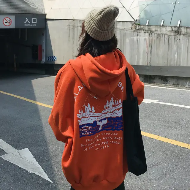 Velvet Thickening Tide Ins Early Autumn Jacket Winter Jacket Orange - Shop at LoveMi