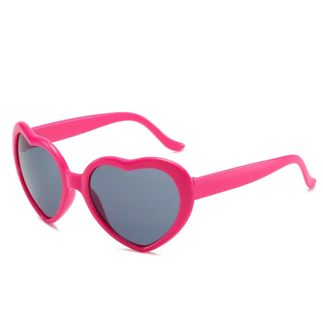 Women's Fashion Trend Heart shaped Sunglasses Rose Red - Shop at LoveMi