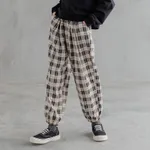 Checked Pants One Piece
