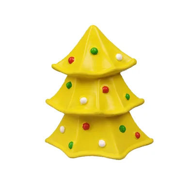 Christmas Bite resistant Dog Bite Rubber Toy Yellow - Shop at LoveMi