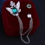 Green Diamonds On Silver