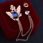 Ink Blue Diamonds On Gold