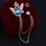 Lake Blue Diamonds On Gold
