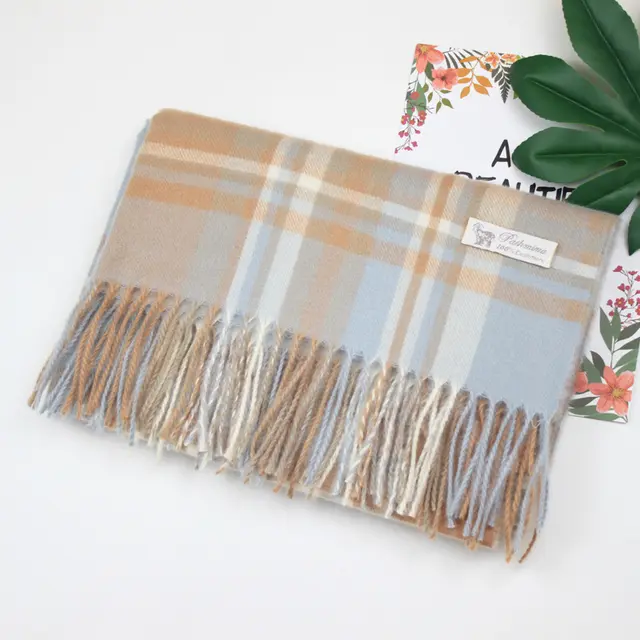 Fashion Autumn And Winter New Warm Shawl Scarf Light Blue - Shop at LoveMi
