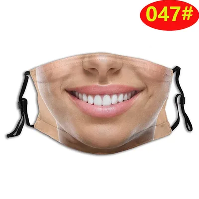 3D Stereo Simulation Human Half Face Creative Spoof Mask 47Color - Shop at LoveMi