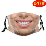 3D Stereo Simulation Human Half Face Creative Spoof Mask - 47Color - View 1