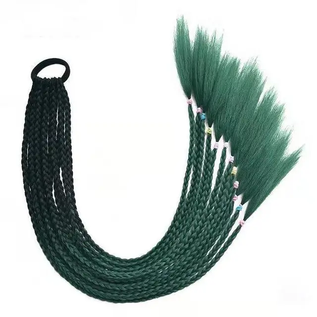 Color Twist Three strand Braid Gradient Wig Dark Green - Shop at LoveMi