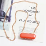 Portable Mini Chain Lipstick Bag Women's Single Shoulder Diagonal - Orange - View 1
