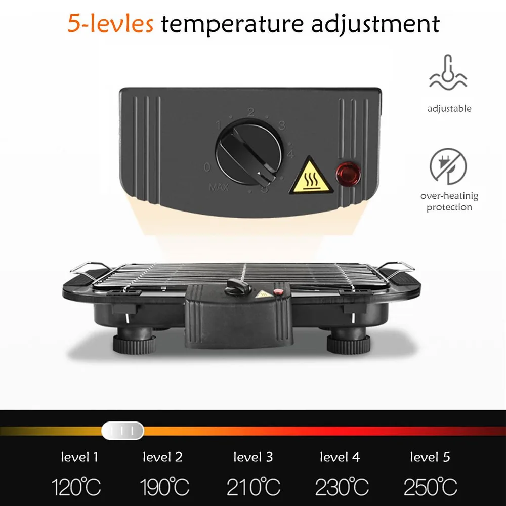 European Standard Spot Household Smokeless Electric Barbecue Grill European Standard Black - Shop at LoveMi