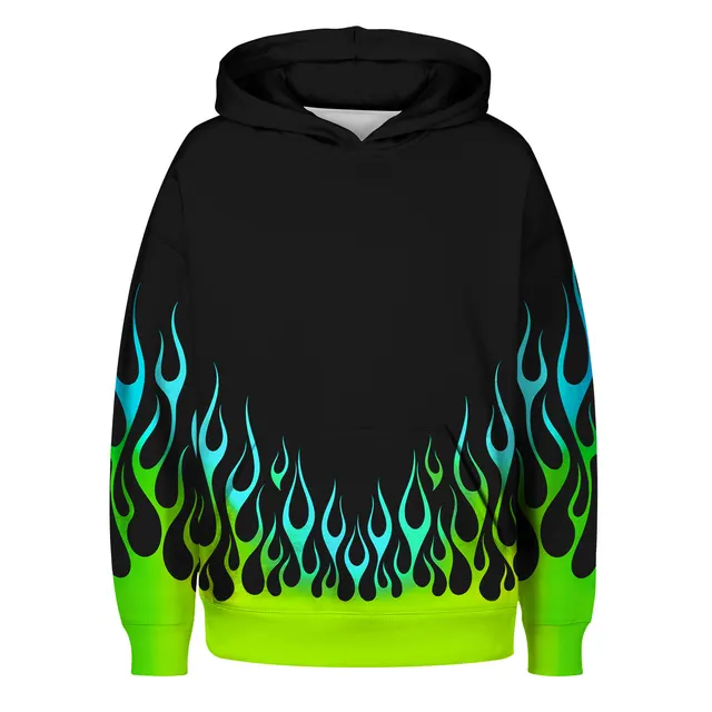 Hooded Long sleeved Sweatshirt Pullover 2 Style - Shop at LoveMi