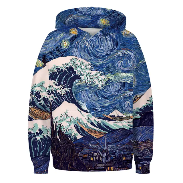 Hooded Long sleeved Sweatshirt Pullover 3 Style - Shop at LoveMi