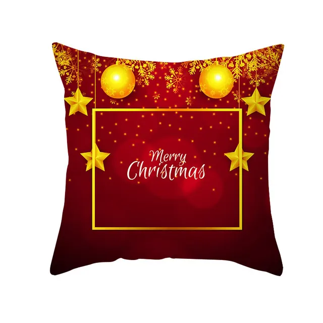 Cartoon Santa Claus Series Peach Skin Sofa Cushion Cover - Shop at LoveMi