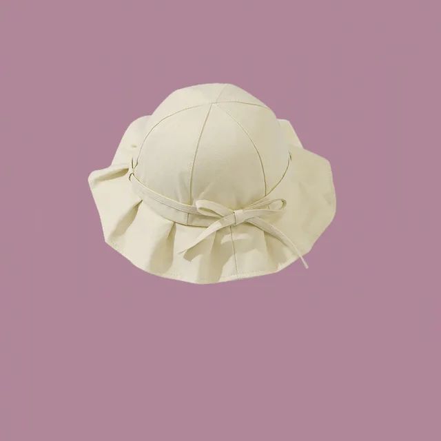 Summer Show Face Small Face Fisherman Hat Lace Strap Beige - Shop at LoveMi