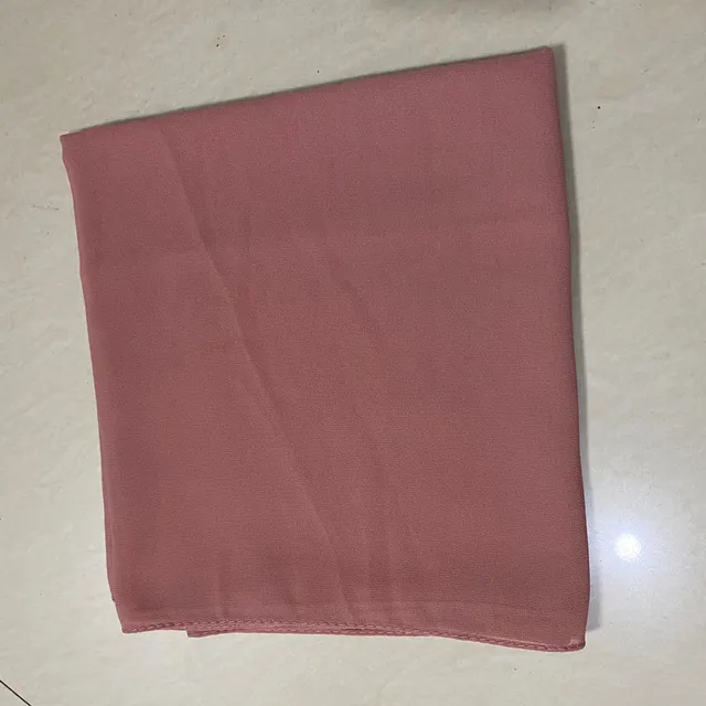 Fashion Casual Solid Color Chiffon Long Scarf Rouge Pink - Shop at LoveMi
