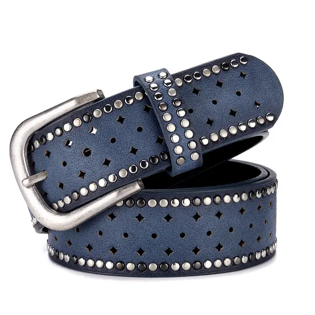 Ladies Belt Fashion Casual With Jeans Belt Trend Dark Blue - Shop at LoveMi