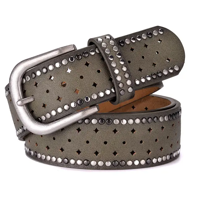 Ladies Belt Fashion Casual With Jeans Belt Trend Dark Green - Shop at LoveMi