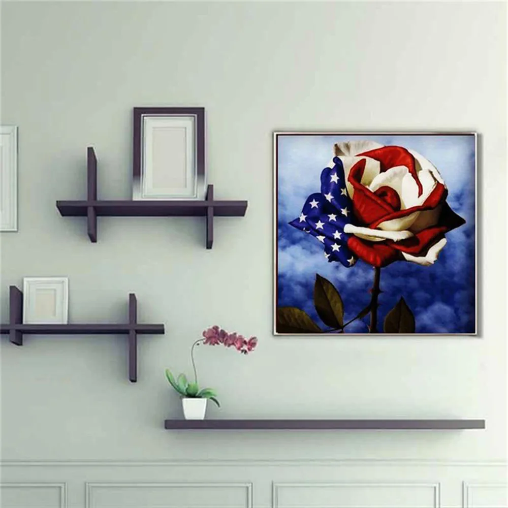 Living Room Decoration Painting Round Diamond Square Diamond Blue - Shop at LoveMi