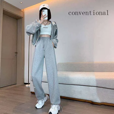 Women's High Waist Loose Casual Pant E M - Shop at LoveMi