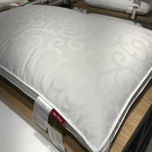 Cotton 60S Satin Five star Hotel Jacquard Pillow Hotel Pillow Single - Shop at LoveMi