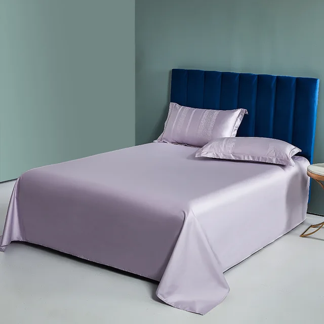 Threepiece Set Of Pure Cotton Double Bed Sheet Lavender Purple - Shop at LoveMi
