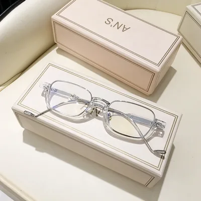 Half frame Personality Sunglasses Trend Photo Concave Shape With Chain 5Style - Shop at LoveMi