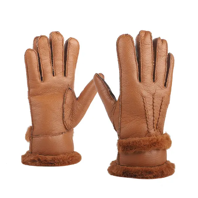 Non slip And Velvet Thickened Outdoor Cycling Warm Gloves Orange - Shop at LoveMi