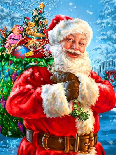 Santa Full Square Embroidery Promotion Diamond Art Winter Cross Stitch Rhinestone Home Decoration Style6 - Shop at LoveMi