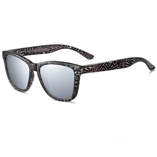 Universal Polarized Retro Square Sunglasses Black Bars - Shop at LoveMi