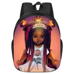 African Girl School Bag Primary And Secondary School Students Backpack African Girl - Style9-One Size