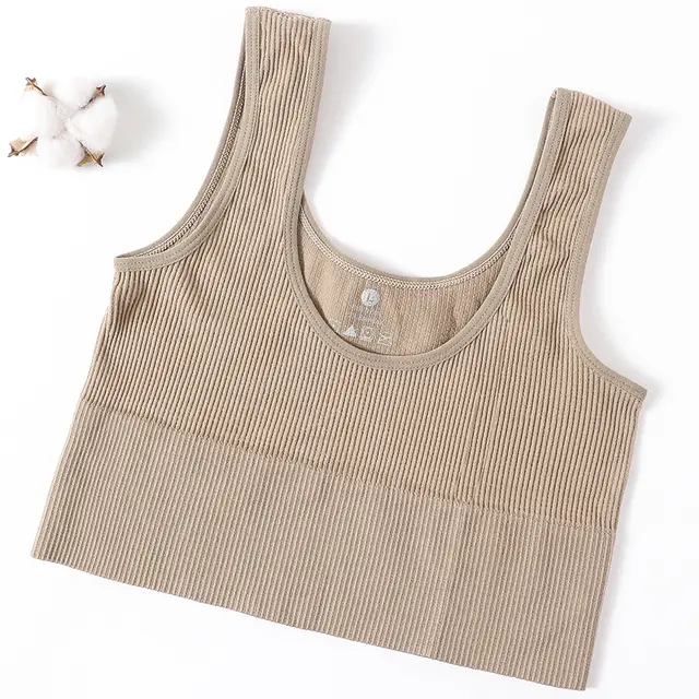 Women's Vest T shirt Tops White Summer Khaki - Shop at LoveMi