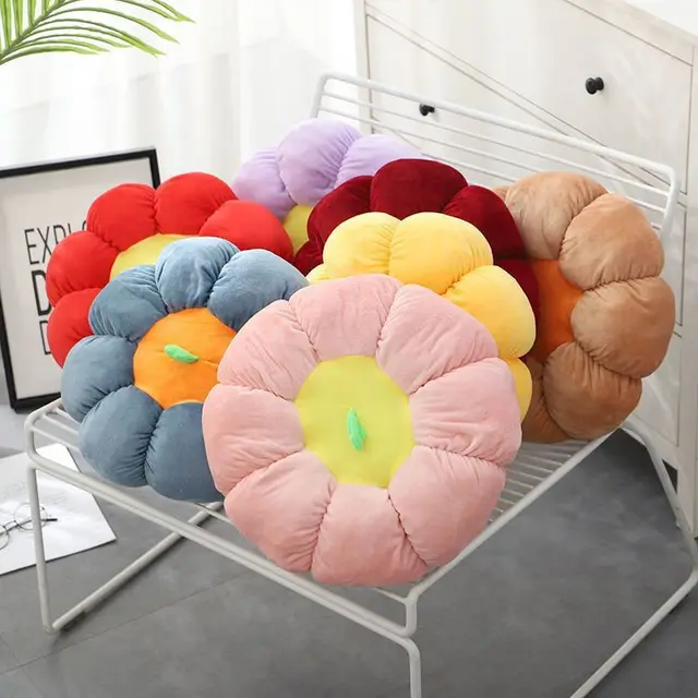 Soft Pumpkin Pad Car Throw Pillow Office Cushion Random Color - Shop at LoveMi