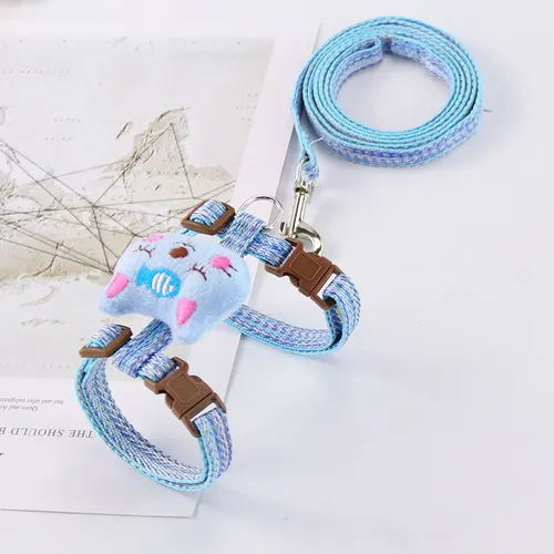 Adjustable Chest Strap For Pet I shaped Walking Cat Blue - Shop at LoveMi