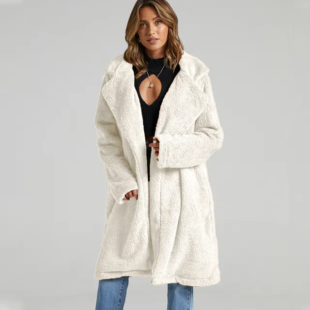 Super Comfortable And Warm Faux Fur Jacket White - Shop at LoveMi