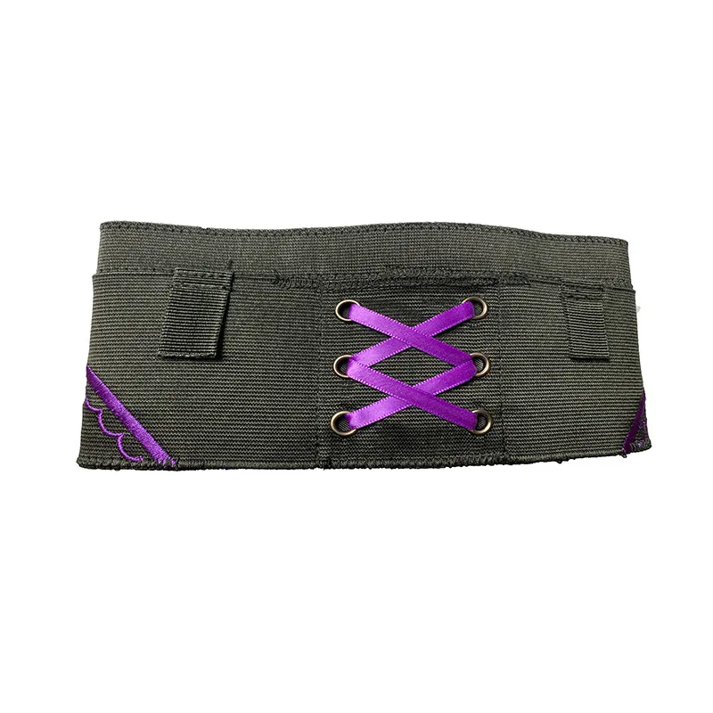 Leg Seal Non-slip Embroidery Multifunctional Belt Bag - Purple Hitting Line