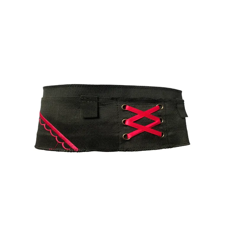 Leg Seal Non-slip Embroidery Multifunctional Belt Bag - Red And Pink Hitting The Line